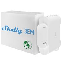 Shelly 3EM Medidor de Energia Trifásico Inteligente com Controle por Contator 120A Branco