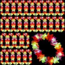 Sherr, 24 peças, LED, leis de flores havaianas, 100 cm Light Up Sherr, 24 peças, LED, leis de flores havaianas, 100 cm Light Up