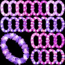 Sherr, 24 peças, LED Light Up Purple Flower Leis, 100 cm Sherr, 24 peças, LED Light Up Purple Flower Leis, 100 cm