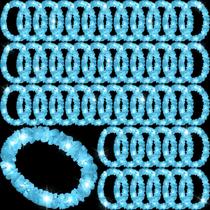 Sherr, 48 peças, LED havaianas, azul bebê, 100 cm, iluminadas Sherr, 48 peças, LED havaianas, azul bebê, 100 cm, iluminadas