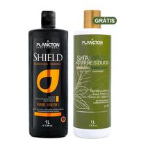 Shield Gloss Defrizante 1L + Shampoo Antirresíduo 1L