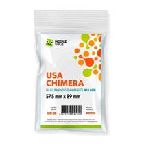 Shields Sleeves USA Chimera 57,5 X 89mm Blue Core Meeple Virus 100 unidades