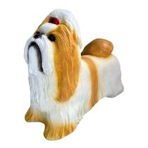 Shih Tzu Estátua De Cachorro Realista Detalhado Shih Tzu Estátua De Cachorro Realista Detalhado