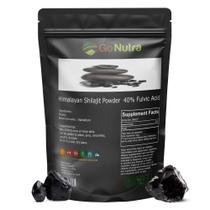 Shilajit em pó Go Nutra Pure Himalayan 40% de ácido fúlvico 120 mL