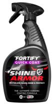SHINE ARMOR Revestimento Cerâmico Fortify Quick Coat Spray de Cera Automotiva Polidor Lavagem Sem Água e Cera Revestimento Hidrofóbico Polidor e Selante de Pintura com Polímero Proteção Detalhada (710 ml)