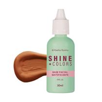 Shine colors - base liquida matificante chocolate fps 15 30m