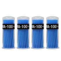Shintop 400pcs descartáveis micro aplicadores pincéis grande para dental / oral / maquiagem (azul, 2.5mm)