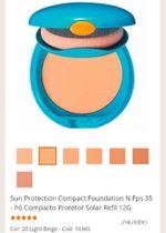 Shiseido UV Protective Compact Foundation Cor Light beige FPS 35 12g - REFIL Pó Compacto