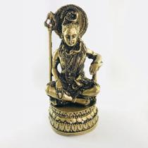 Shiva Meditando dourado 16 CM resina - Lua Mística - 100% Original - Loja Oficial