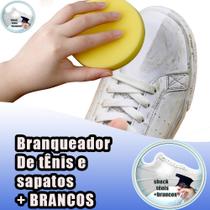shock tênis mais brancos limpa tênis brancos + brancos tira manchas amarela