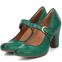 SHODENSE Vintage Chunky Block Mary Jane Heels Green Feminina com alça no tornozelo, salto alto, sapatos Mary Jane, sapatos sociais, bicolor, patchwork, retrô, escritório, casamento, outono, verde fosco, 10 SHODENSE Vintage Chunky Block Mary Jane Heels Green Feminina com alça no tornozelo, salto alto, sapatos Mary Jane, sapatos sociais, bicolor, patchwork, retrô, escritório, casamento, outono, verde fosco, 10