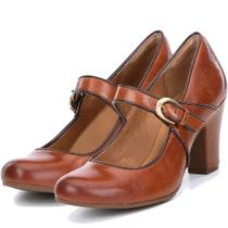 SHODENSE Vintage Tan Chunky Block Mary Jane Heels, mulher, alça no tornozelo, salto alto, sapatos Mary Jane, sapatos sociais, bicolor, patchwork, retrô, feminino, escritório, casamento, outono, fosco, bronzeado 9