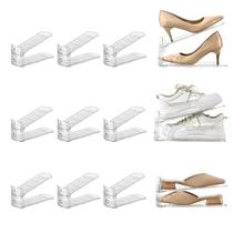 Shoe Slots Organizer Uni HIMO, pacote com 12, nível ajustável Shoe Slots Organizer Uni HIMO, pacote com 12, nível ajustável