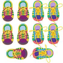 Shoe Trying Practice Toy LUOZZY, 10 conjuntos para crianças
