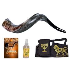 Shofar De Chifre Antilope + Livro + Capa - 71 - 75 Cm - Barsheshet Riback