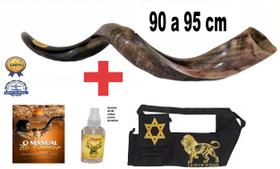 Shofar De Chifre Antilope Livro Capa De Israel 90 a 95 cm