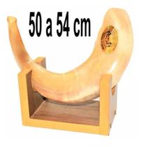 Shofar De Chifre De Carneiro 50 A 54 cm + Suporte - De Israel Shofar De Chifre De Carneiro 50 A 54 cm + Suporte - De Israel