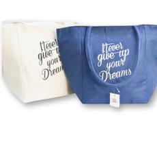 Shop bag verao frase lona algodão moda feminina