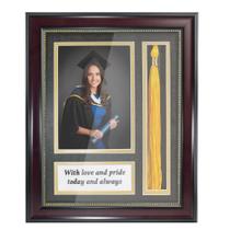 Shopping de formatura Shadow Box Frame para fotos 5x7 com borla Shopping de formatura Shadow Box Frame para fotos 5x7 com borla