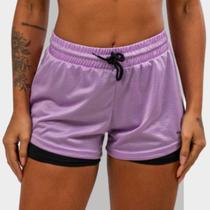 Short 2 em 1 Feminino Dryfit Academia Bermuda Dupla Pra Treino Caminhada e Outros Esportes