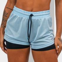Short 2 em 1 Feminino Dryfit Academia Bermuda Dupla Pra Treino Caminhada e Outros Esportes
