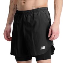 Short 2 in 1 New Balance Q Speed Corrida Masculino