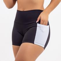 Short Academia Curto Zero Transparencia com Bolso Treino