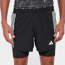 Short Adidas Own The Run Excite 3 Stripes 2 in 1 Masculino