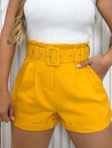Short alfaiataria amarelo M Short alfaiataria amarelo M