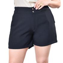 Short Alfaiataria c/ Bolso Faca Plus Size 42 Ao 52 Short Alfaiataria c/ Bolso Faca Plus Size 42 Ao 52