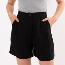 Short Alfaiataria Com Argola Feminino
