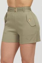 Short Alfaiataria com Cinto Detalhe - Jezzian