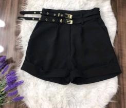 Short Alfaiataria com Cinto Duplo shortinho Short Alfaiataria com Cinto Duplo shortinho