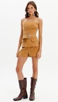 Short alfaiataria com fivelas myft