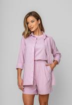 Short Alfaiataria Com Pregas Rosa Salvatore Short Alfaiataria Com Pregas Rosa Salvatore