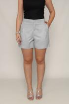 Short alfaiataria em viscolinho