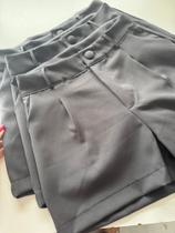 Short Alfaiataria feminino inspiração Zara acompanha cinto