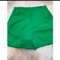 Short Alfaiataria Modelo Zara Feminino com Bolso Lateral a Com Ziper