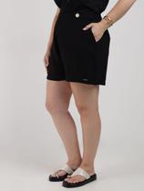 Short Alfaiataria Plus Size Feminino PRETO - Bright girls Short Alfaiataria Plus Size Feminino PRETO - Bright girls