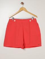 Short Alfaiataria Plus Size Feminino VERMELHO - Bright girls Short Alfaiataria Plus Size Feminino VERMELHO - Bright girls