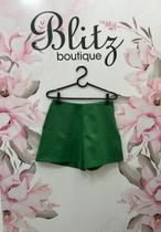 Short alfaiataria verde Tamanho 36