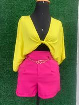 Short alfaiataria veste tamanho 42