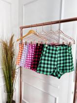Short Alfaiataria Xadrez