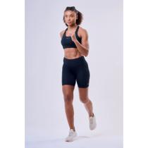 Short Authen Essential Run Stamina 3 Bolsos 18cm - feminino - preto Short Authen Essential Run Stamina 3 Bolsos 18cm - feminino - preto