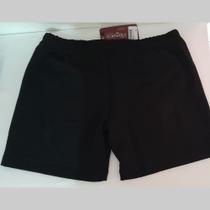 Short bailarina infantil cor preto e rosa