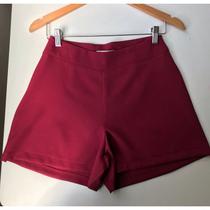 Short Básico Feminino Cintura Alta em Alfaiataria