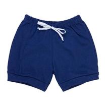 Short Bebê de Verão Azul Marinho 100% Algodão