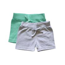 Short Bebê Kit c/2 unidades Algodão Menino e Menina e Neutro