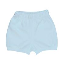 Short Bebê Menino Algodão Azul Claro Mini &amp Co