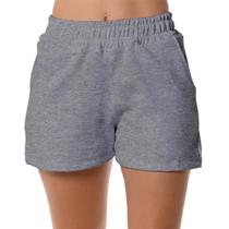 Short Bermuda Feminina Moletom Fitness Moda